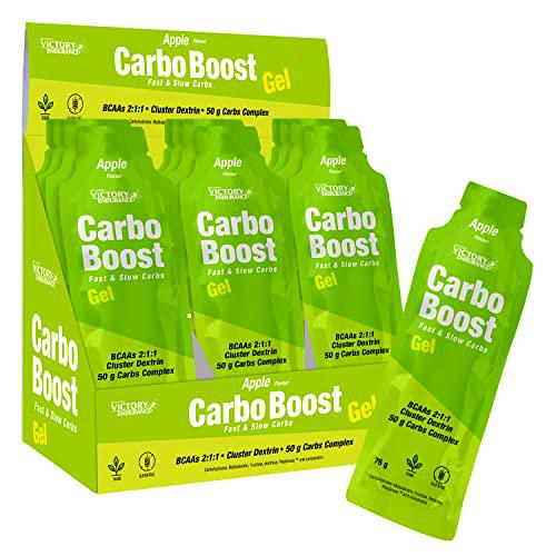 Victory Endurance Carbo Boost Gel, Sabor Manzana verde (18 x 76 g)