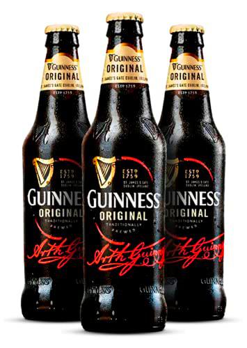 Guinness Original Cerveza Ale Negra Irlandesa Pack Botellas, 24 x 33cl