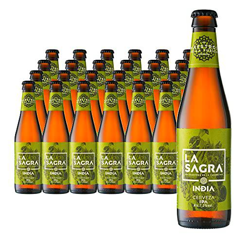 La Sagra Cerveza de Estilo India Pale Ale - 24 Paquetes de 330 ml