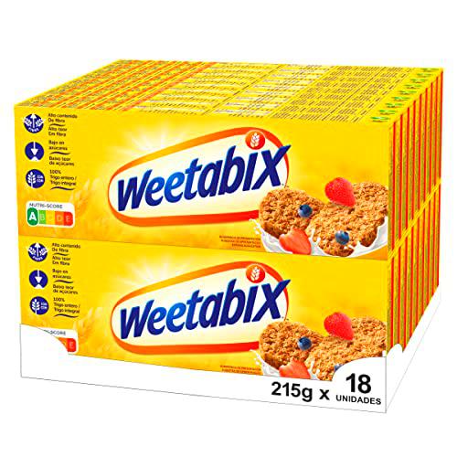 Cereales Weetabix Original - Caja de 18 paquetes de 215 g