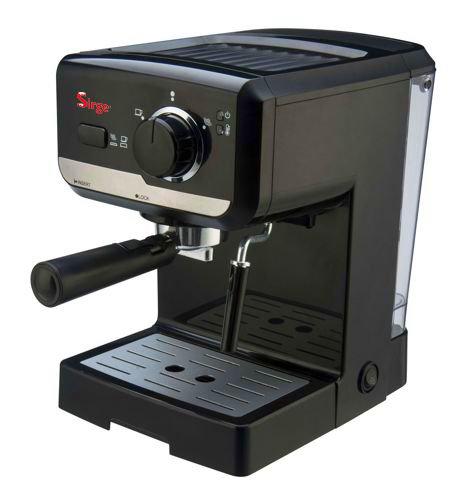 Sirge LUSSY - Máquina para café espresso y capuchino café de polvo y monodosis de papel LUSSY 15Bar Bomba Italiana con 2 filtros (incluido monodosis y Caffe 'molido