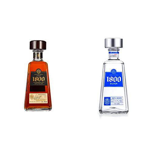 1800 Tequila Reserva AÑEJO 100% Agave 38% Vol. 0,7l &amp; 1800 -Tequila 1800 Silver 700ml, 38º