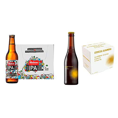 Mahou 5 Estrellas - Session IPA Indian Pale Ale, Pack de 12 Botellas de 33 cl