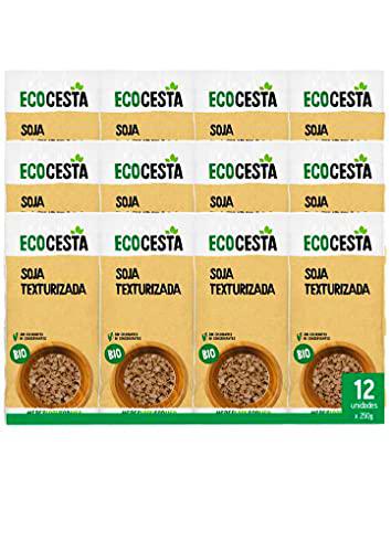 Ecocesta - Pack de 12 Unidades de 250 g de Soja Texturizada Fina Ecológica