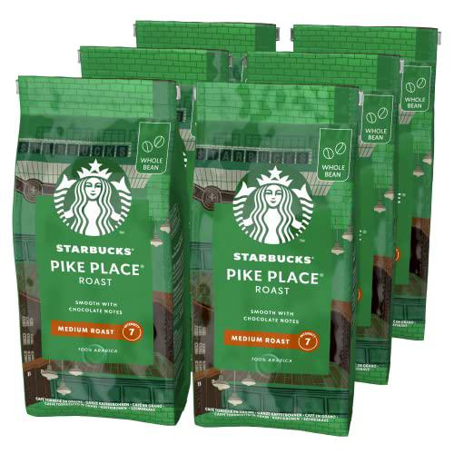 STARBUCKS Pike Place Café De Grano Entero De Tostado Medio 6 Bolsa de 200g