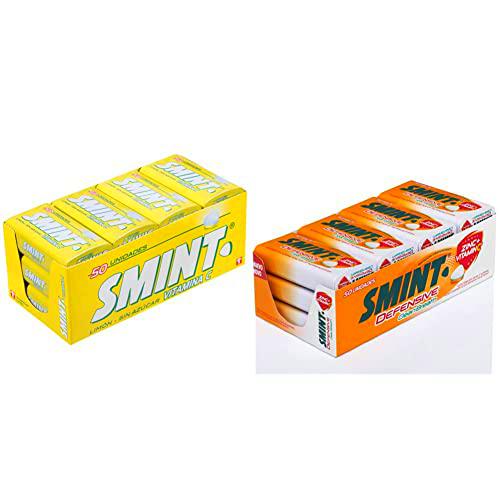 Smint Tin Limón, Caramelo Comprimido Sin Azúcar - 12 unidades de 35 gr