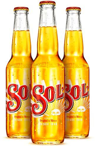 Sol Cerveza Lager Mexicana Botella Pack Botella, 24 x 33cl