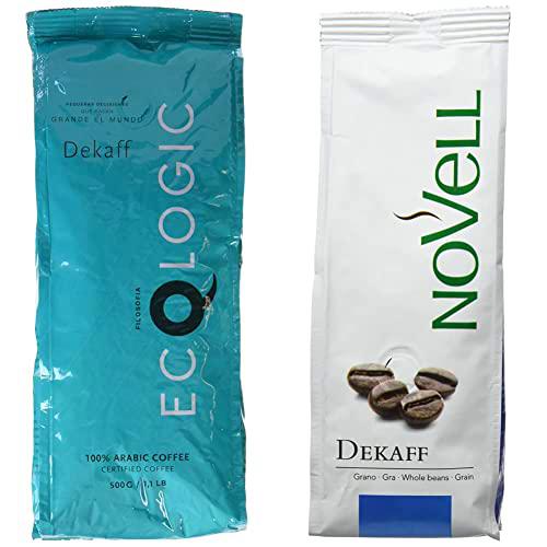 Cafes Novell Café Descafeinado En Grano - 2 Bolsas de 500g &amp; Cafes Novell Café Descafeinado En Grano