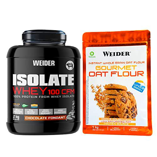 Weider SPECIAL PACK - Isolate Whey 2kg Sabor Chocolate + Gourmet Oat Flour 1kg Sabor Cookies