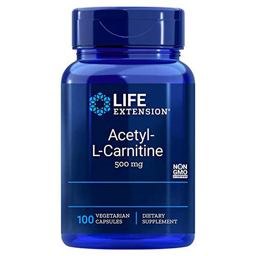 Life Extension, Acetyl-L-Carnitin, 500mg, con Vitamina C