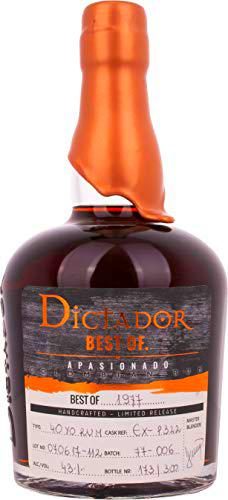 Dictador BEST OF 1977 APASIONADO Colombian Rum 40YO/070617/EX-P322 43% Vol. 0,7l