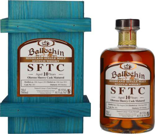 Edradour Ballechin SFTC 10 Years Old Oloroso Sherry Cask Matured 2010 60,1% Vol