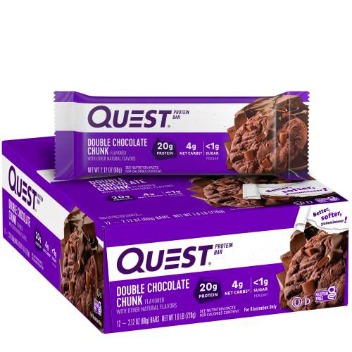 Quest Nutrition Double Choc Chunk Bar 60 g (order 12 for retail outer)