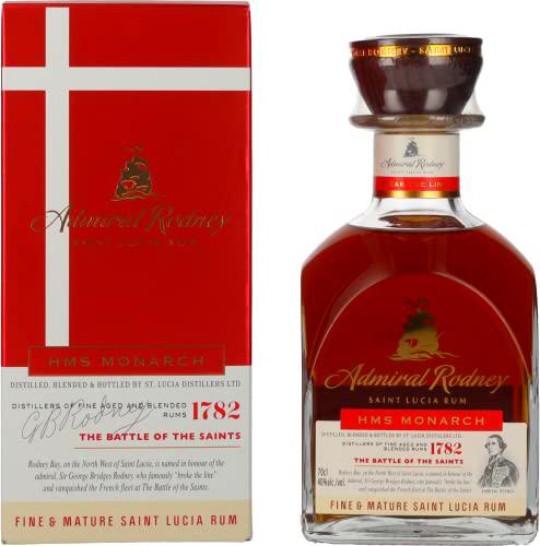 Admiral Rodney HMS MONARCH Saint Lucia Rum 40% Vol