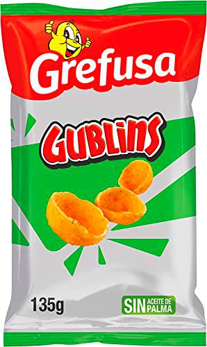 Grefusa - Snack Gublins sabor barbacoa, caja de 24 unidades de 135g