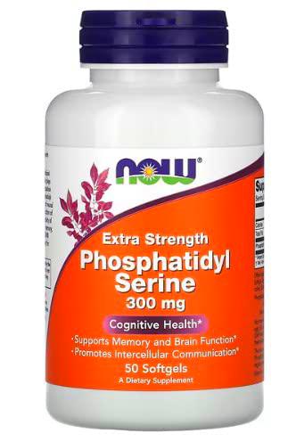 Now Foods, fosfatidilserina, 300 mg, 50 cápsulas blandas