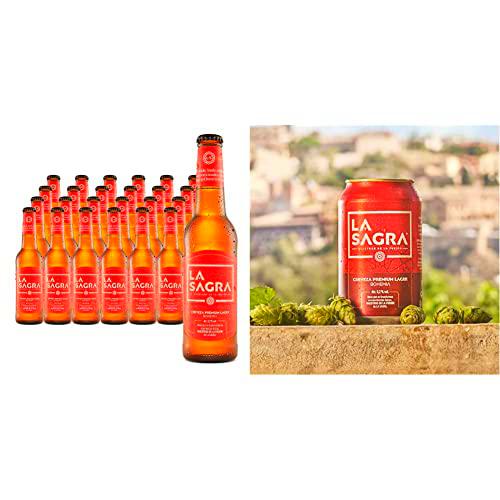 La Sagra Bohemia Cerveza Lager estilo Pilsener - pack 24 botellas x 330 ml