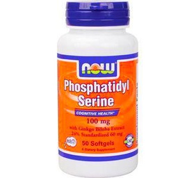 Now Phos Serine 100Mg+Ginkg 50 Per 50 Perlas 100 g