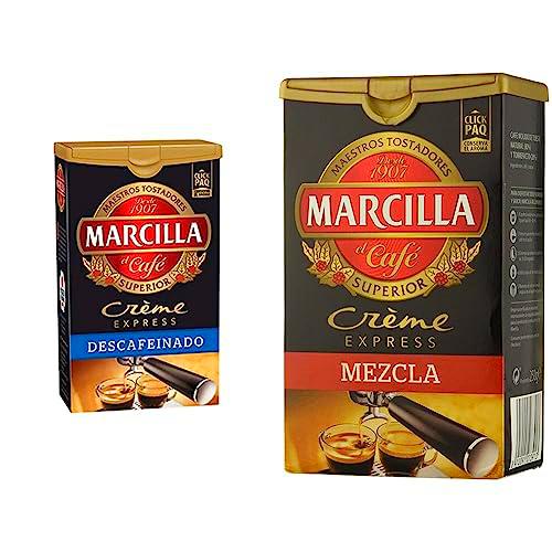 Marcilla Café molido Crème Express descafeinado - 6 paquetes de 250 gr &amp; Molido CRÈME EXPRESS MEZCLA