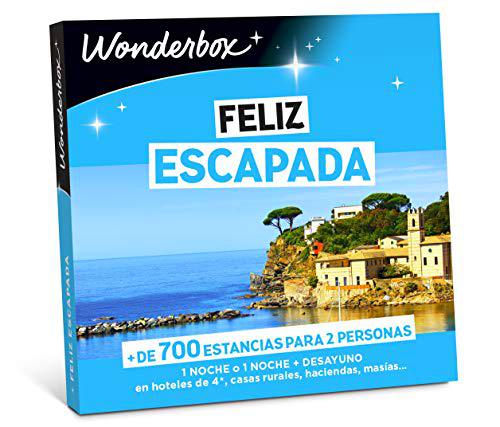 WONDERBOX - Happy Caja Regalo - Feliz ESCAPADA - 1 Noche a Elegir para Dos Personas Entre más de 700 estancias: hoteles de 4*