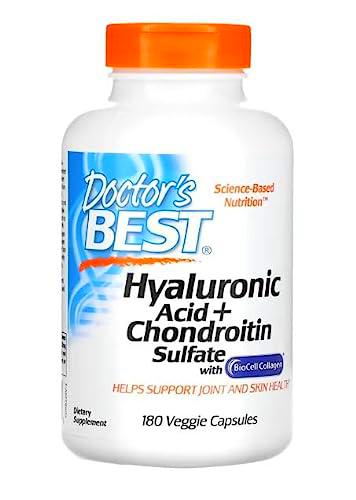 Doctor's Best Ácido Hialurónico + Sulfato de Condroitina con Colágeno BioCell