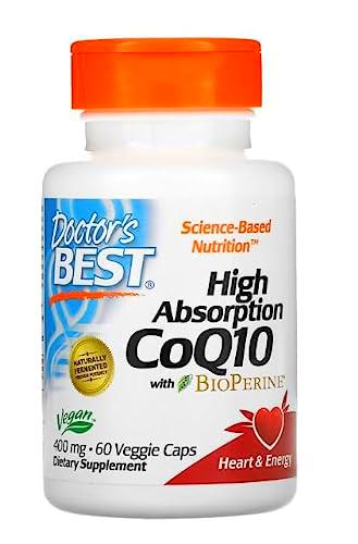 Doctor's Best CoQ10 Alta Absorción con BioPerine, 400mg