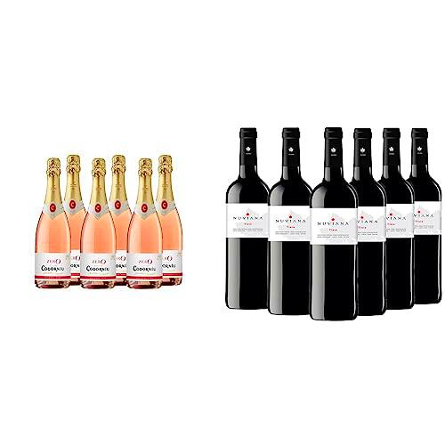 Codorníu Zero Rosé - Espumoso sin alcohol rosado, pack 6 botellas