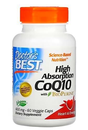 Doctor's Best CoQ10 Alta Absorción con BioPerine, 600mg