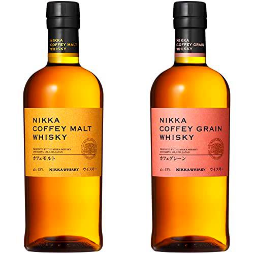 Nikka Whisky Japonés Coffey Grain, 700 ml &amp; Whisky Japonés Coffey Malt, 70 cl