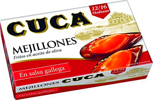 Mejillones en salsa gallega 12-16 piezas 115g - 5 unidades