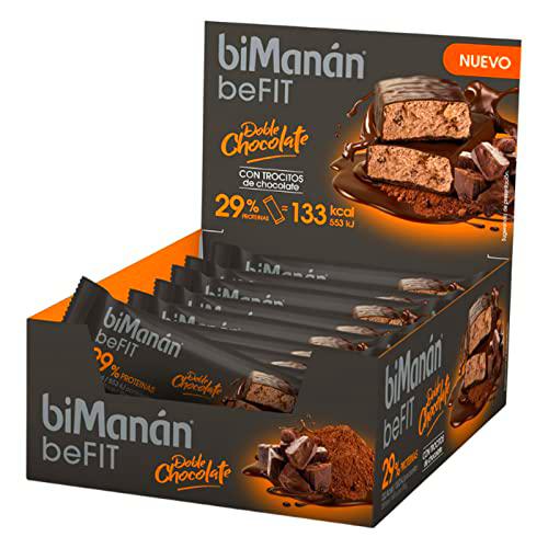 biManán beFIT Barrita Proteína Doble Chocolate - Expositor 20 uds