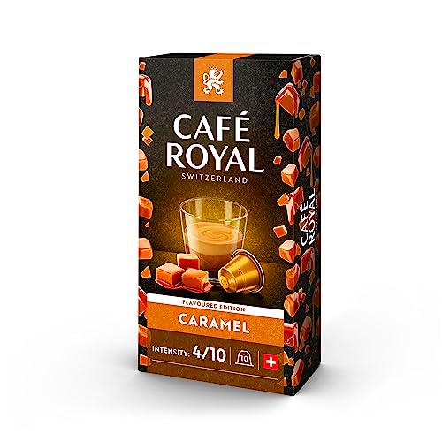 Café Royal Flavoured Edition Caramel 100 Capsules en Aluminium Compatibles avec le Système Nespresso (R)*; Intensité: 4/10; (Lot de 10X10)