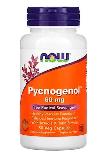 Now Foods, Pycnogenol, 60 mg, 50 cápsulas veganas