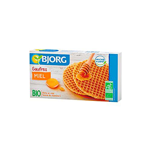 Bjorg - Pack de 12 Unidades de 175 g de Gofres Ecológicos con Miel