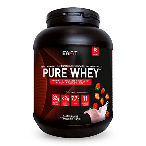 EAFIT Pure Whey - Fresa 750 g - Crecimiento muscular