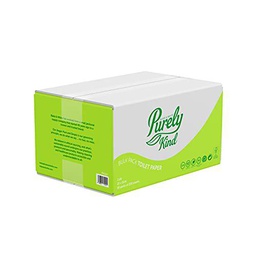 Blake &amp; White Purely Kind - Paquete de papel higiénico a granel | 2 capas | Certificado FSC | Eucalipto | Caja de 7500 hojas