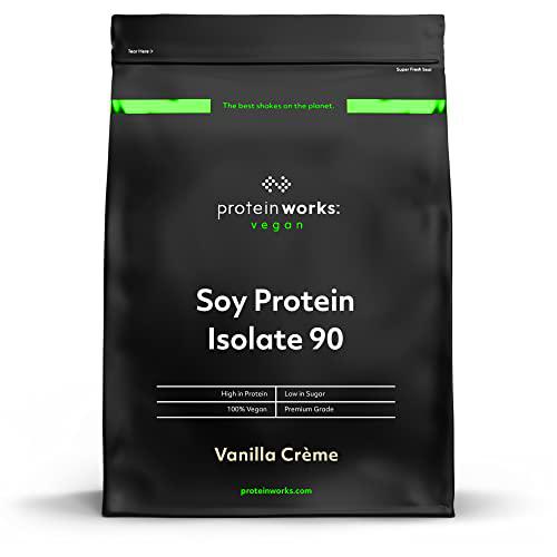 THE PROTEIN WORKS Proteína De Soja 90 (aislado) | Crema Alla | 100% Vegano | Procedente De Fuentes Sostenibles | Bajo En Grasas