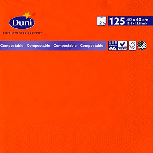 Duni 179005 - Servilletas de papel (40 x 40 cm, 2 capas