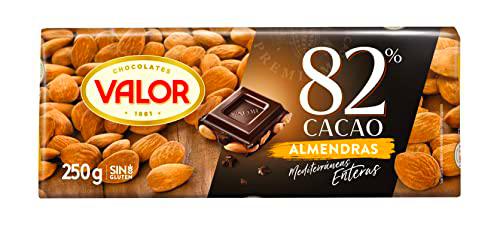 Valor - Chocolate Negro 82% con Almendras Mediterráneas Enteras