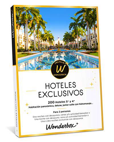 WONDERBOX Caja Regalo - HOTELES EXCLUSIVOS - Dos Noches con Desayuno o más Opciones a Elegir Entre 180 hoteles de 4 Estrellas y 5 Estrellas para Dos Personas