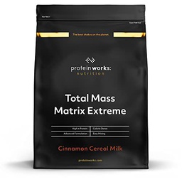 THE PROTEIN WORKS Total Mass Matrix Extreme Protein Powder | Masa Muscular | Alto en Calorías Para Ganar Masa | Con Glutamina