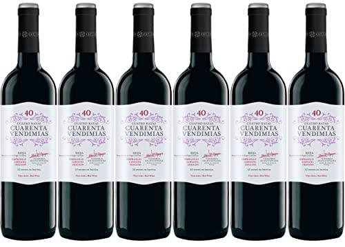 Cuarenta Vendimias. Vino Tinto D.O. Rioja - 6 Botellas x 750ml