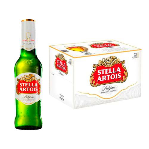 Stella Artois Cerveza Belga Premium Lager, Sabor Suave Con un Punto de Amargor