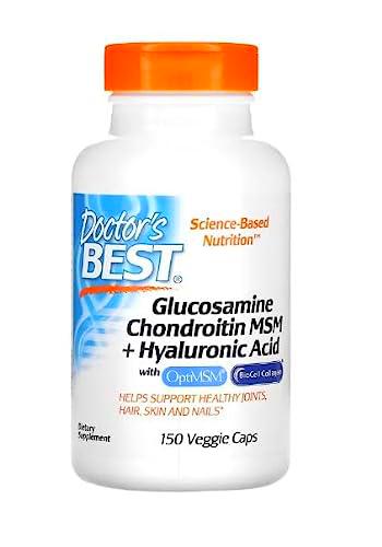 Doctor's Best Glucosamine Chondroitin MSM + Ácido Hialurónico