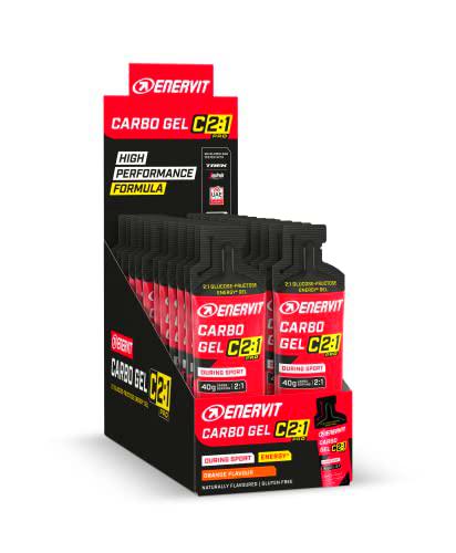 Enervit, Enervit Carbo Gel C2:1PRO Orange, Envase de 60ml