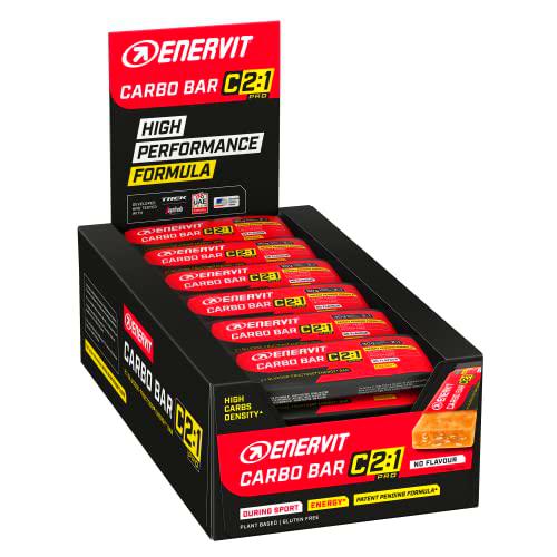 Enervit, Carbo Bar C2:1PRO No Flavour, Barrita de 45g