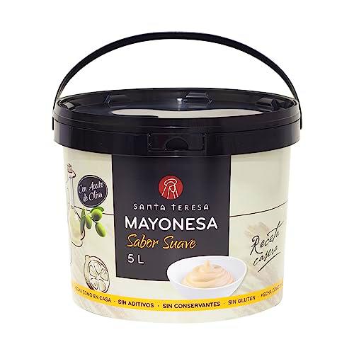 Santa Teresa - Mayonesa Sabor Suave Elaborada Con Ingredientes Naturales Sin Conservantes Ni Aditivos. 5 Litros