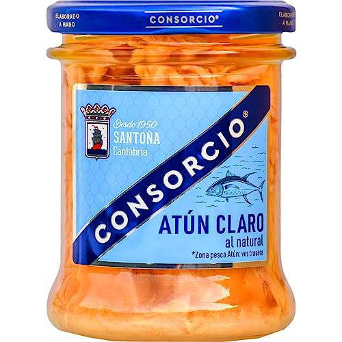 Consorcio - Atún Claro Natural de Santoña | 12 Tarros de 190 gr