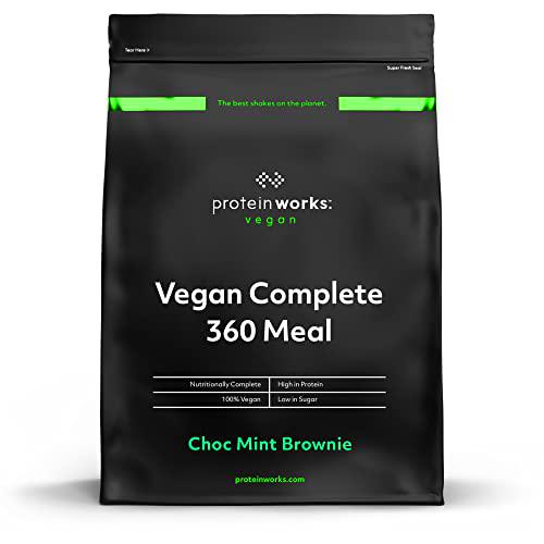 Complete 360 ​​Meal | Brownie de Chocolate con Menta| Nutricionalmente Equilibrado | 100% vegano | Comida rápida y asequible | THE PROTEIN WORKS | 1kg