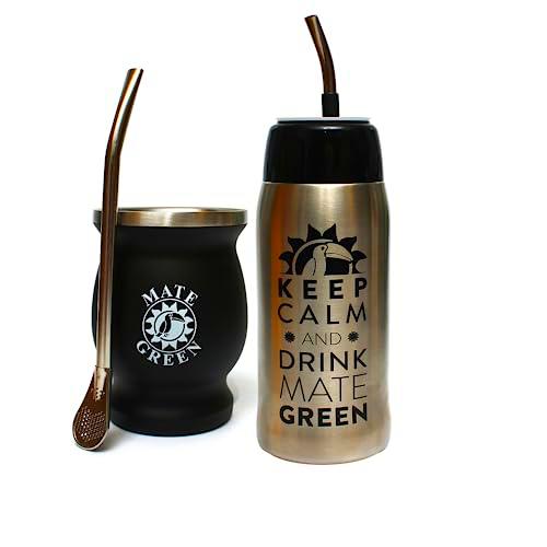 Gaucho Cebar Juego de exterior Yerbomos Termo para té Yerba Mate 580 ml